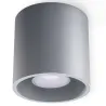 Plafonnier ORBIS 1, aluminium gris, GU10 - Pas cher