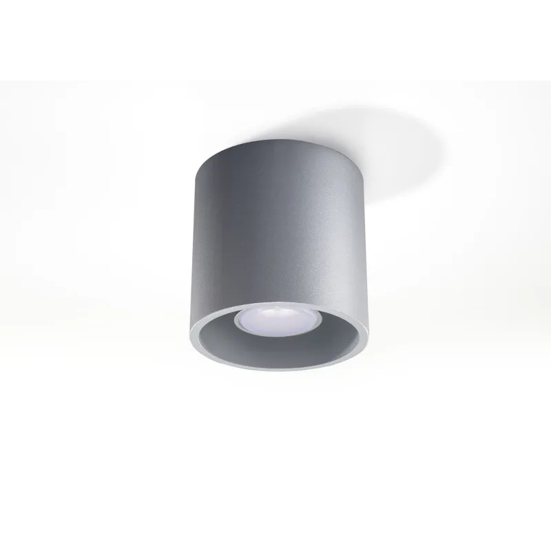 Plafonnier ORBIS 1, aluminium gris, GU10 - Pas cher