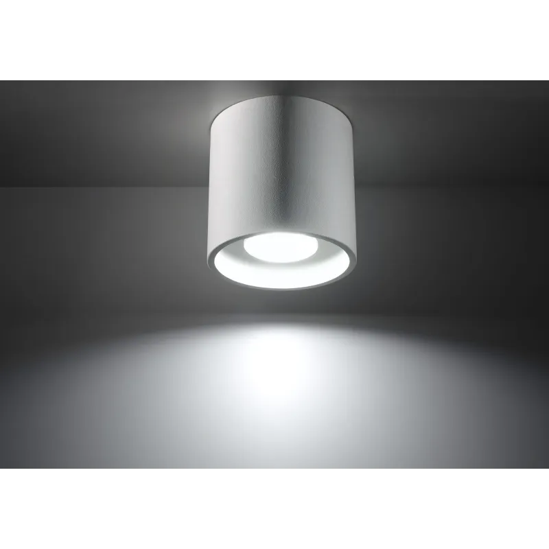 Plafonnier ORBIS 1, aluminium blanc, GU10 - Pas cher