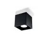 Plafonnier QUAD 1, aluminium noir, GU10 - Pas cher