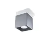 Plafonnier QUAD 1, aluminium gris, GU10 - Pas cher