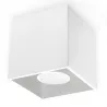 Plafonnier QUAD 1, aluminium blanc, GU10 - Pas cher