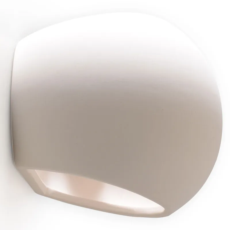 Applique céramique GLOBE, céramique, blanc, E27 - Pas cher