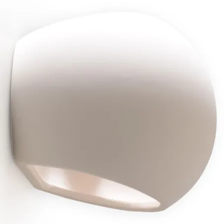 Applique céramique GLOBE, céramique, blanc, E27 - Pas cher