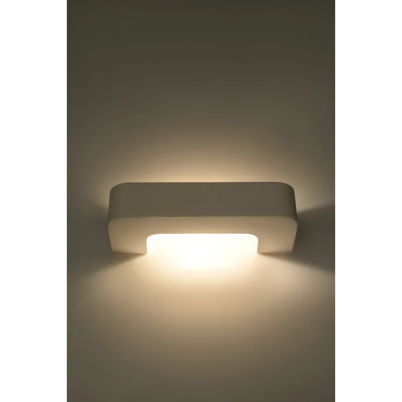 Applique céramique MAGNET, céramique, blanc, E27 - Pas cher