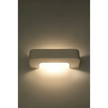 Applique céramique MAGNET, céramique, blanc, E27 - Pas cher