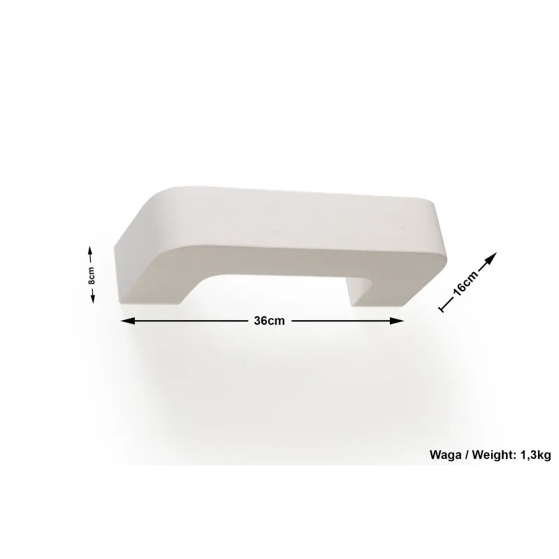 Applique céramique MAGNET, céramique, blanc, E27 - Pas cher