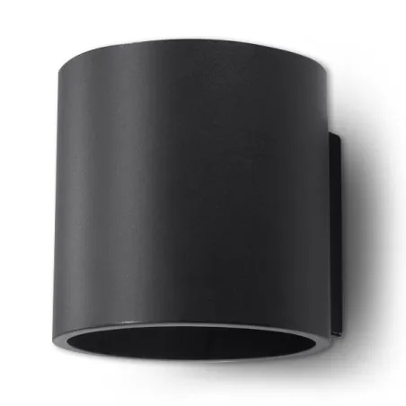 Applique ORBIS 1, aluminium, noir - Pas cher