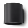 Applique ORBIS 1, aluminium, noir - Pas cher
