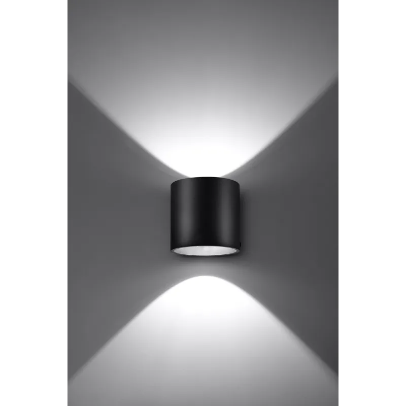 Applique ORBIS 1, aluminium, noir - Pas cher