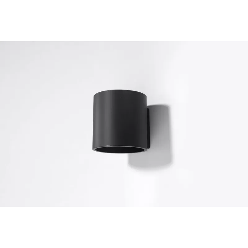Applique ORBIS 1, aluminium, noir - Pas cher