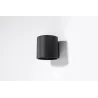 Applique ORBIS 1, aluminium, noir - Pas cher