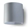 Applique ORBIS 1, aluminium, gris - Pas cher