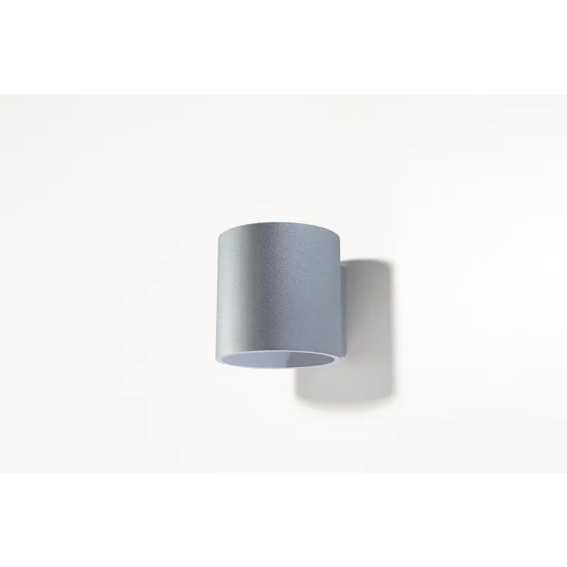 Applique ORBIS 1, aluminium, gris - Pas cher