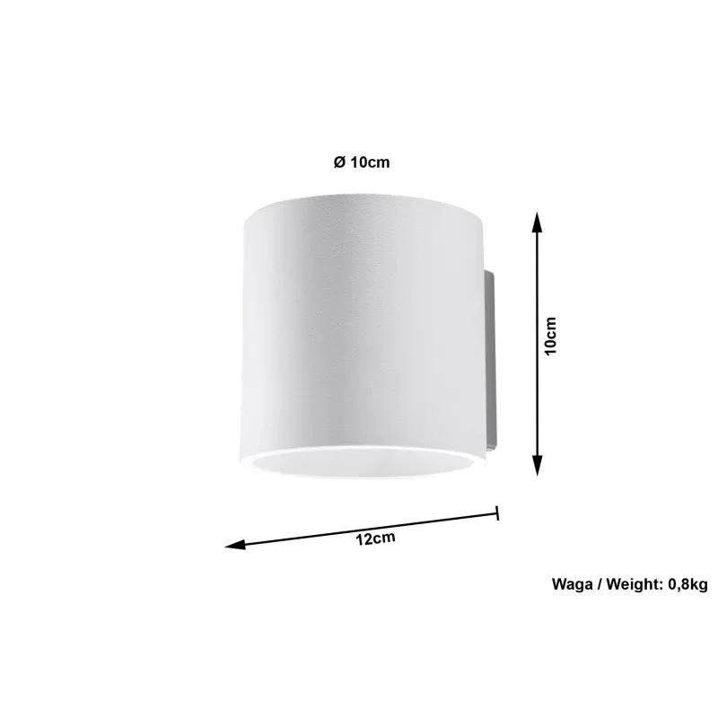 Applique ORBIS 1, aluminium, blanc - Pas cher