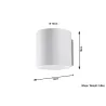 Applique ORBIS 1, aluminium, blanc - Pas cher