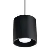 Suspension ORBIS 1, aluminium, noir, GU10 - Pas cher