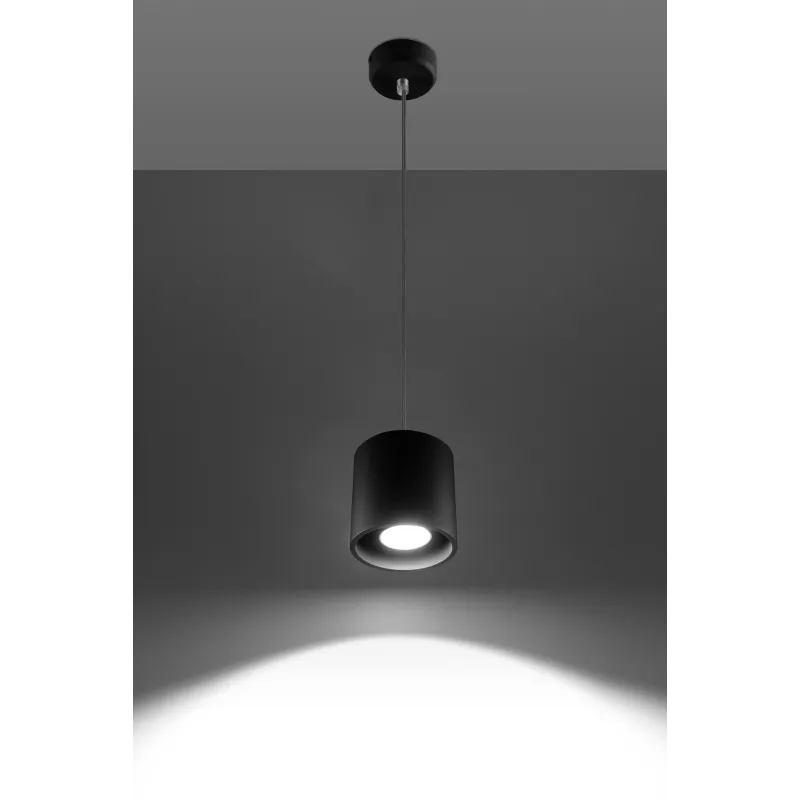 Suspension ORBIS 1, aluminium, noir, GU10 - Pas cher