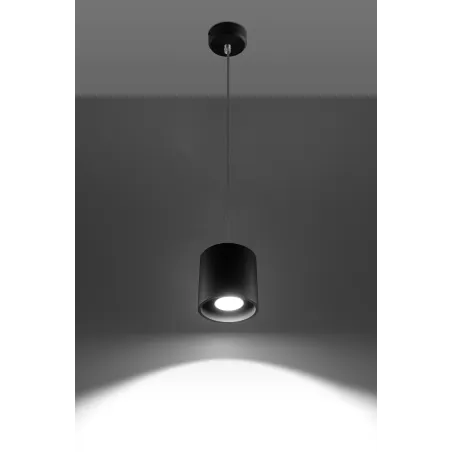 Suspension ORBIS 1, aluminium, noir, GU10 - Pas cher