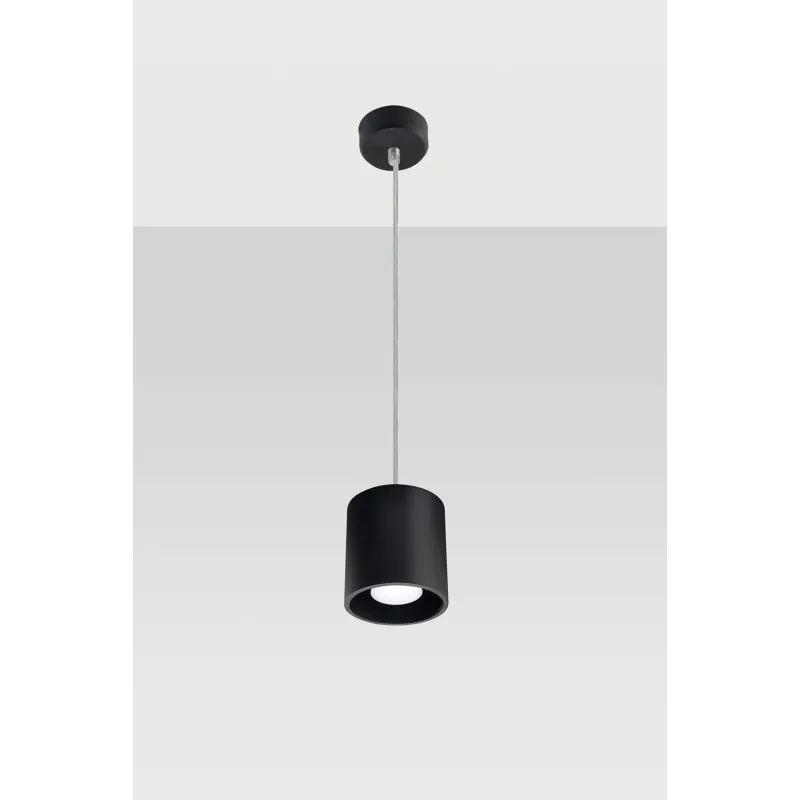 Suspension ORBIS 1, aluminium, noir, GU10 - Pas cher