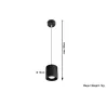 Suspension ORBIS 1, aluminium, noir, GU10 - Pas cher