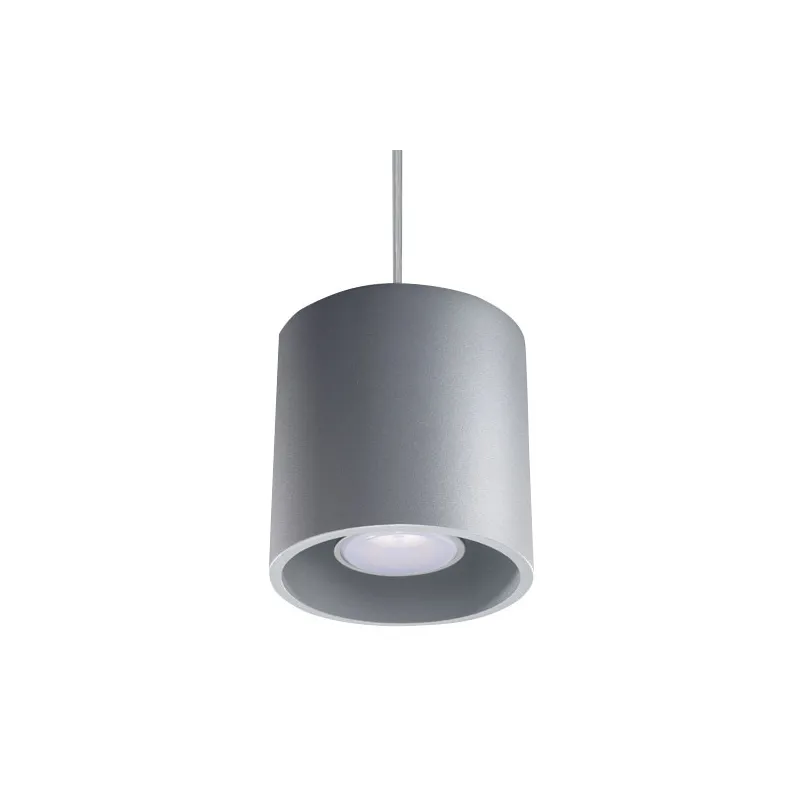 Suspension ORBIS 1, aluminium, gris, GU10 - Pas cher
