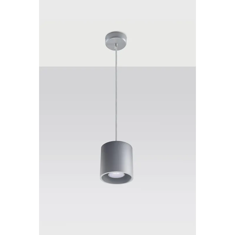 Suspension ORBIS 1, aluminium, gris, GU10 - Pas cher