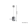 Suspension ORBIS 1, aluminium, gris, GU10 - Pas cher