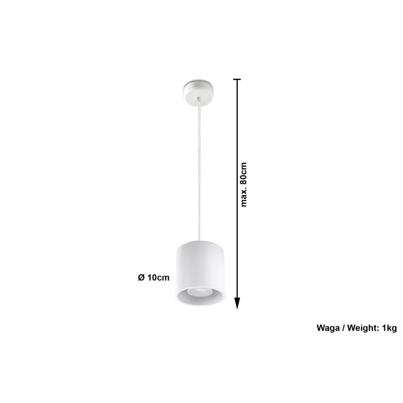 Suspension ORBIS 1, aluminium, blanc, GU10 - Pas cher