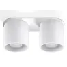 Plafonnier ORBIS 2, aluminium, blanc, GU10 - Pas cher