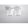 Plafonnier ORBIS 2, aluminium, blanc, GU10 - Pas cher
