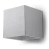 Applique QUAD 1, aluminium, gris - Pas cher