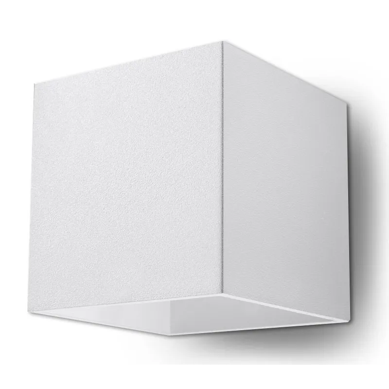 Applique QUAD 1, aluminium, blanc - Pas cher