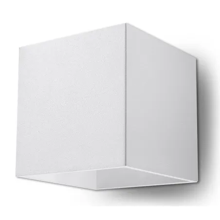Applique QUAD 1, aluminium, blanc - Pas cher