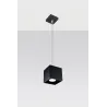 Suspension QUAD 1, aluminium, noir, GU10 - Pas cher