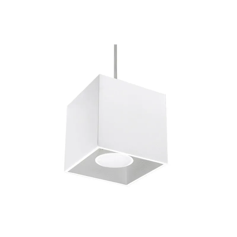 Suspension QUAD 1, aluminium, blanc, GU10 - Pas cher