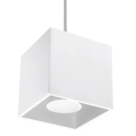 Suspension QUAD 1, aluminium, blanc, GU10 - Pas cher