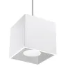 Suspension QUAD 1, aluminium, blanc, GU10 - Pas cher
