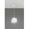 Suspension QUAD 1, aluminium, blanc, GU10 - Pas cher