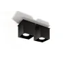 Plafonnier QUAD 2, aluminium, noir, GU10 - Pas cher