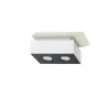 Plafonnier MONO 2, acier, blanc et noir, GU10 - Pas cher