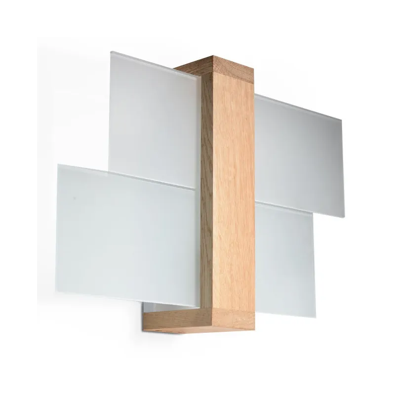 Applique FENIKS 1 bois naturel, E27 - Pas cher