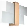 Applique FENIKS 1 bois naturel, E27 - Pas cher