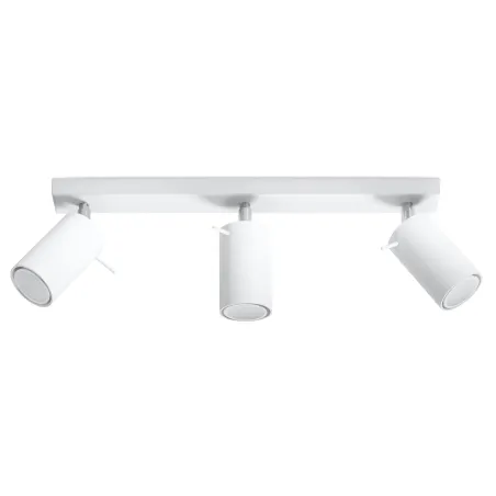 Plafonnier RING 3, acier, blanc, GU10 - Pas cher