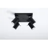 Plafonnier RING 4, acier, noir, GU10 - Pas cher