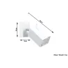 Applique MERIDA, acier, blanc, GU10 - Pas cher