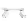 Plafonnier MERIDA 2, acier, blanc, GU10 - Pas cher