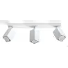 Plafonnier MERIDA 3, acier, blanc, GU10 - Pas cher