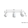 Plafonnier MERIDA 3, acier, blanc, GU10 - Pas cher