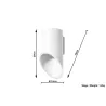 Applique PENNE 20, aluminium, blanc - Pas cher